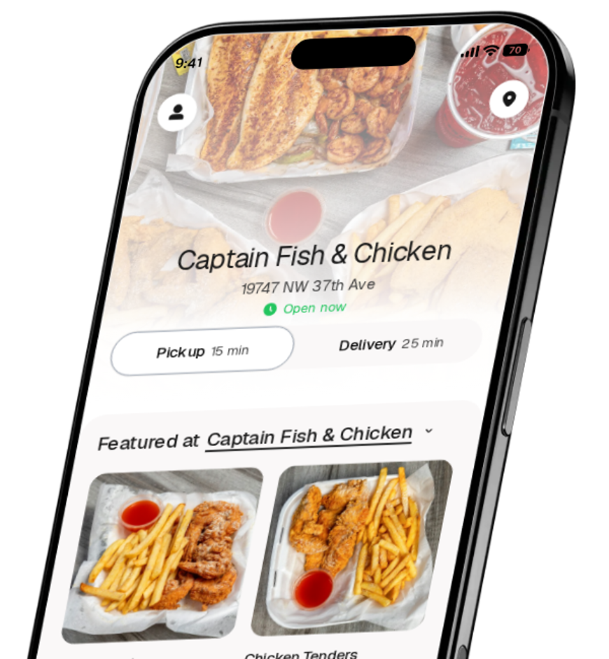 Captain Fish & Chicken app preview